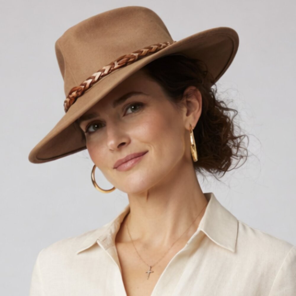 Australian Outback Leather Crusher Hat - Picture 8 of 16